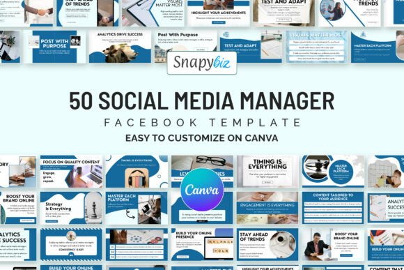 Download Social Media Manager FB Canva Templates - Canva template Collection