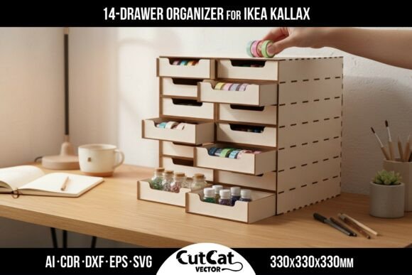 Download 14 Drawer Organizer for IKEA KALLAX DIY - Organizer Collection