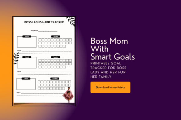 Download Boss Ladies Habit Tracker - Premium Resources
