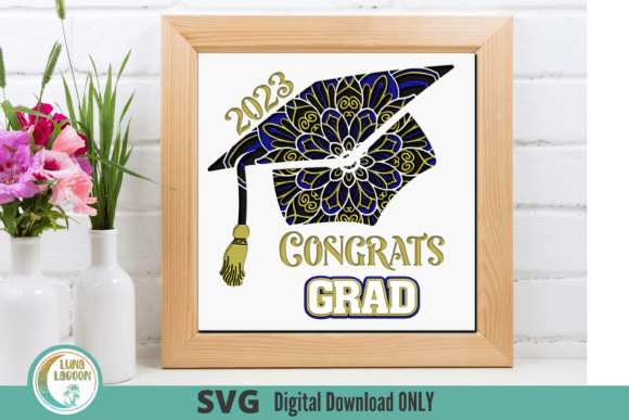 Download 2023 3D GRAD Mandala SVG for Shadow Box - Mandala Collection