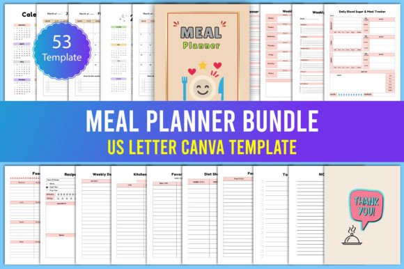 Download Meal Planner Bundle Canva - Meal planner Collection