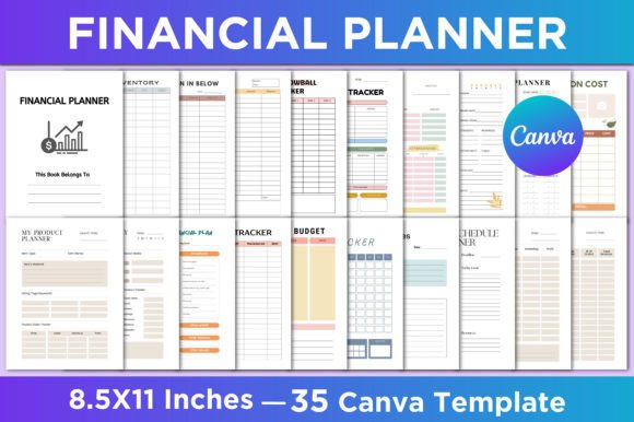 Download Financial Planner Canva Template - Canva template Collection