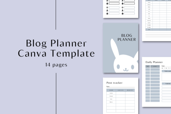 Download Blog Planner | Canva Templates - Canva template Collection