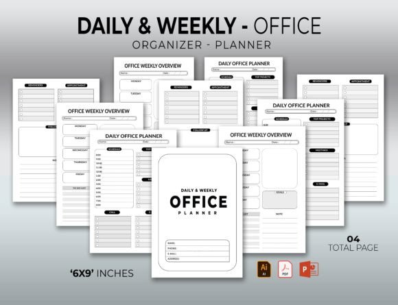 Download Daily &amp; Weekly Office Planner Organizer - Premium Resources