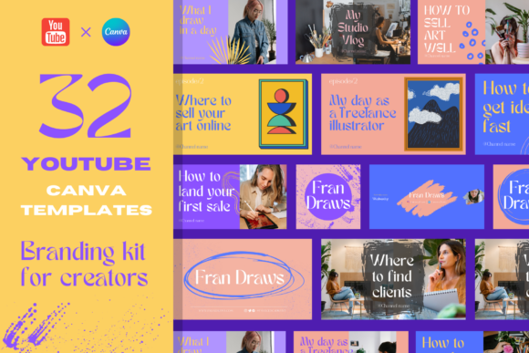 Download YouTube Branding Kit Canva Templates - Canva template Collection
