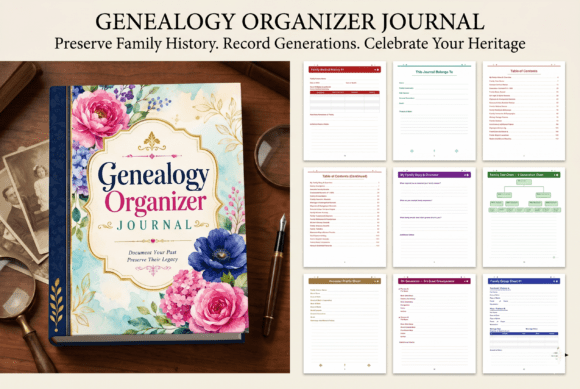 Download Genealogy Organizer Journal - Organizer Collection
