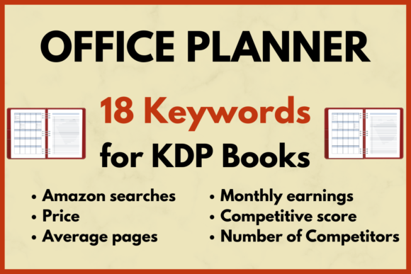 Download Office Planner KDP Keyword Research - Premium Bundle